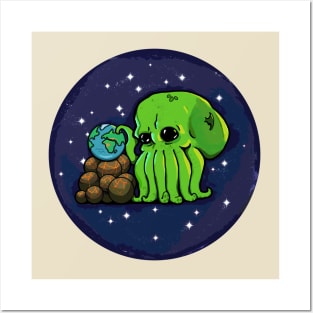 cute cthulhu v2 Posters and Art